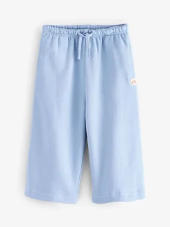 Jeans En Joggingbroeken|Next - Set van 3 joggingbroeken met wijde pijpen (3mnd-7jr) Roze/blauw/beigebruin