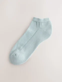 Sokken En Panty's|Sportkleding|Next - 4 paar sneakersokken met verdikte zool Roze/Blauw/Naturel