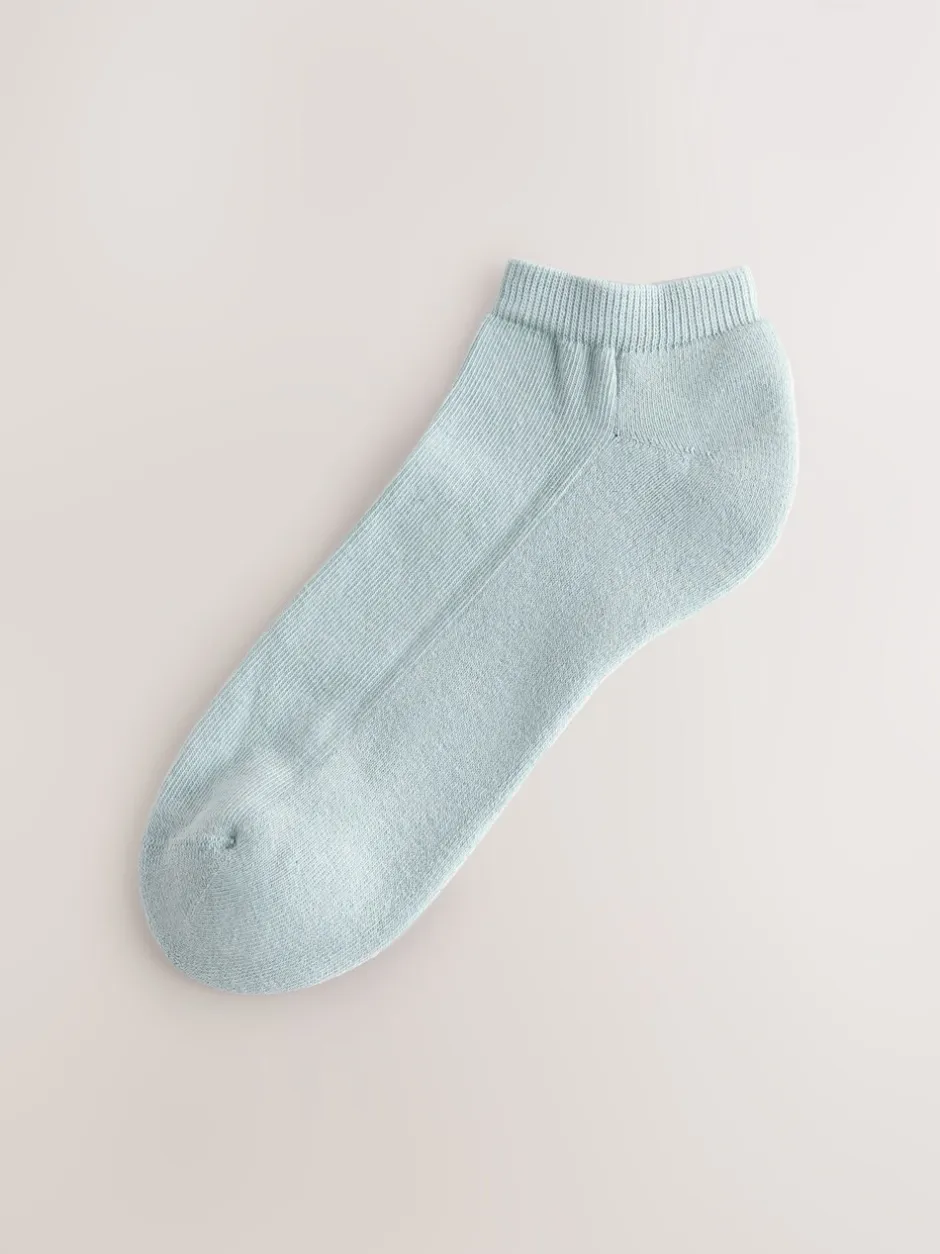Sokken En Panty's|Sportkleding|Next - 4 paar sneakersokken met verdikte zool Roze/Blauw/Naturel