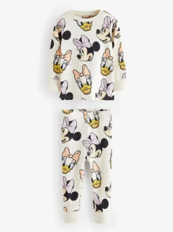 Nachtkleding En Pyjama's|Pyjama's|Next Roze/blauw/wit - Minnie Mouse knusse pyjama's verpakking van 3 (9mnd -12jr)