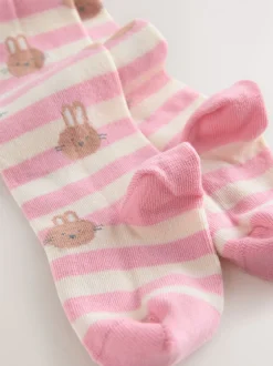 Sokken En Panty's|Sokken En Panty's*Next Roze/crème - Cotton Rich Bunny Character Tights