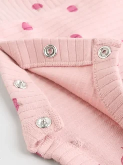 Tops|Sets En Combisets|Next Roze/crème/bruine print - 6 -delige set van top met lange mouwen en leggings (0mnd -3jr)