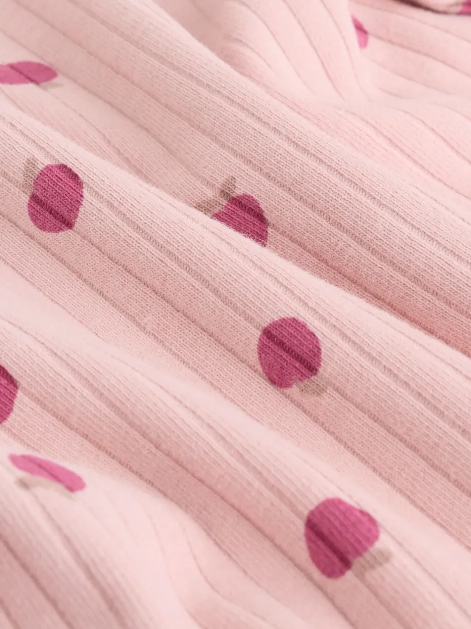 Tops|Sets En Combisets|Next Roze/crème/bruine print - 6 -delige set van top met lange mouwen en leggings (0mnd -3jr)