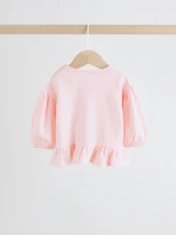 Truien En Breisels|Sets En Outfits|Next - Baby Strik Sweater en Leggings Set 2 Pieces (0mnd-2jr) Roze/crèmekleurig met bloemenprint