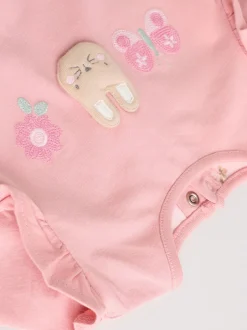 Tops|Sets En Combisets|Next Roze/crème/konijnfiguur - 6 -delige set van top met lange mouwen en leggings (0mnd -3jr)