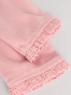 Tops|Sets En Combisets|Next Roze/crème/konijnfiguur - 6 -delige set van top met lange mouwen en leggings (0mnd -3jr)