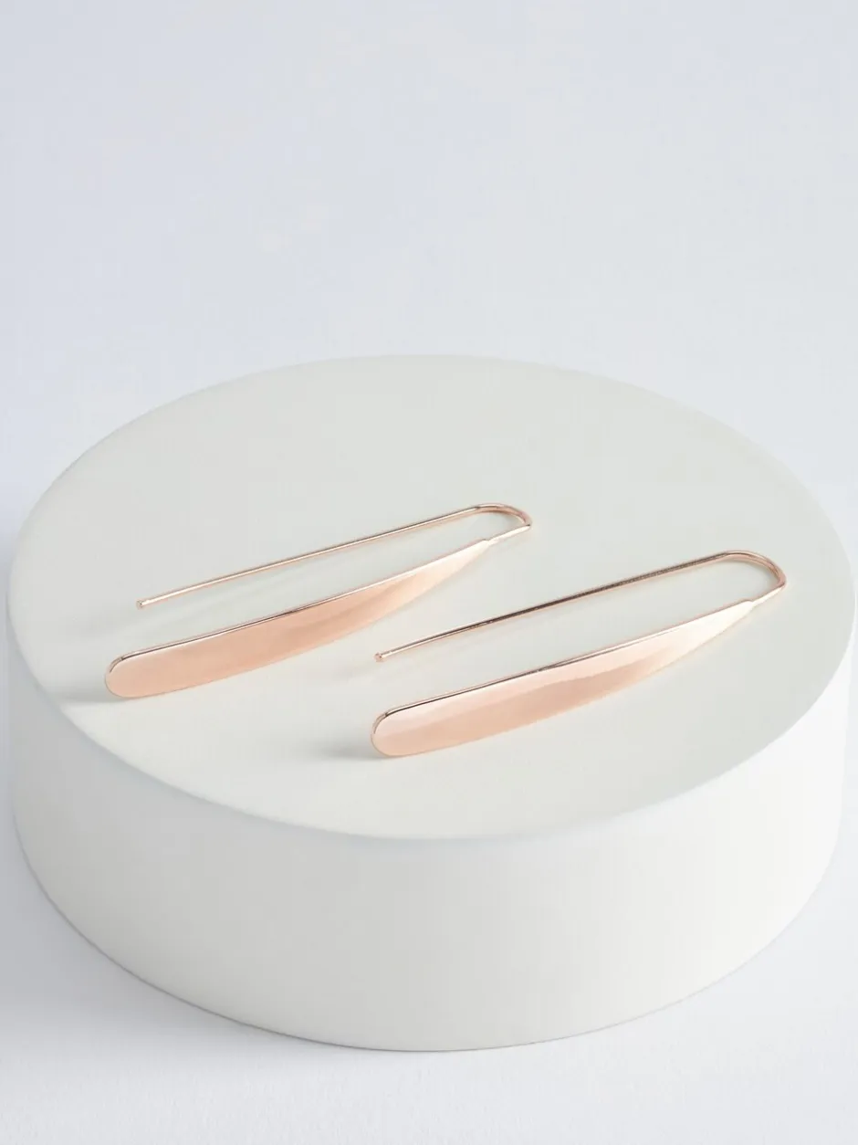 Sieraden|Next - Doortrekoorbellen Rozegouden tinten