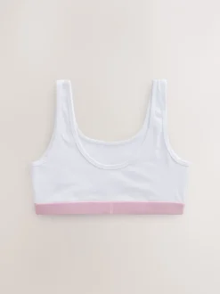 Alle Ondergoed*Next Roze/grijs - Set van 3 crop tops met diepe ronde hals (5 - 16 jr)