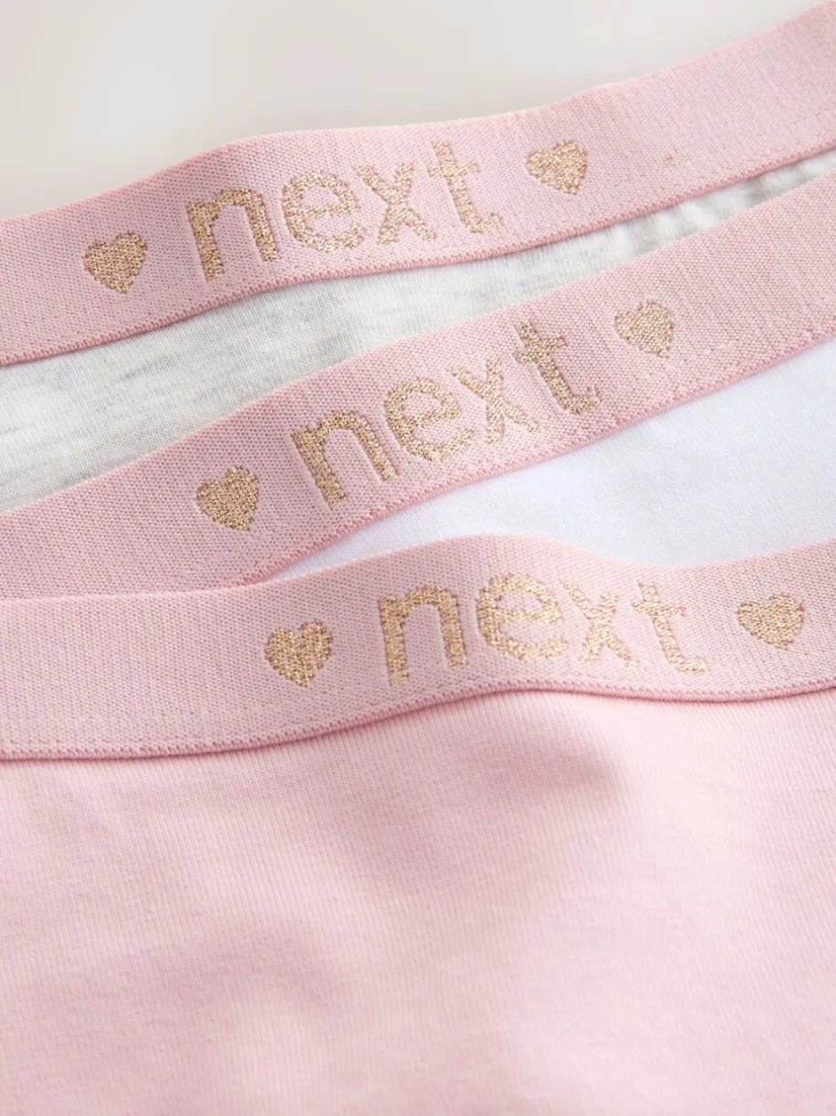 Alle Ondergoed|Next - Verpakking van 7 hipsters (2 - 16 jr) Roze/grijs
