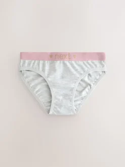 Alle Ondergoed|Next - Verpakking van 7 bikinibroekjes (5-16 jr) Roze/grijs