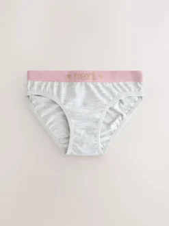 Alle Ondergoed|Next - Verpakking van 7 bikinibroekjes (5-16 jr) Roze/grijs