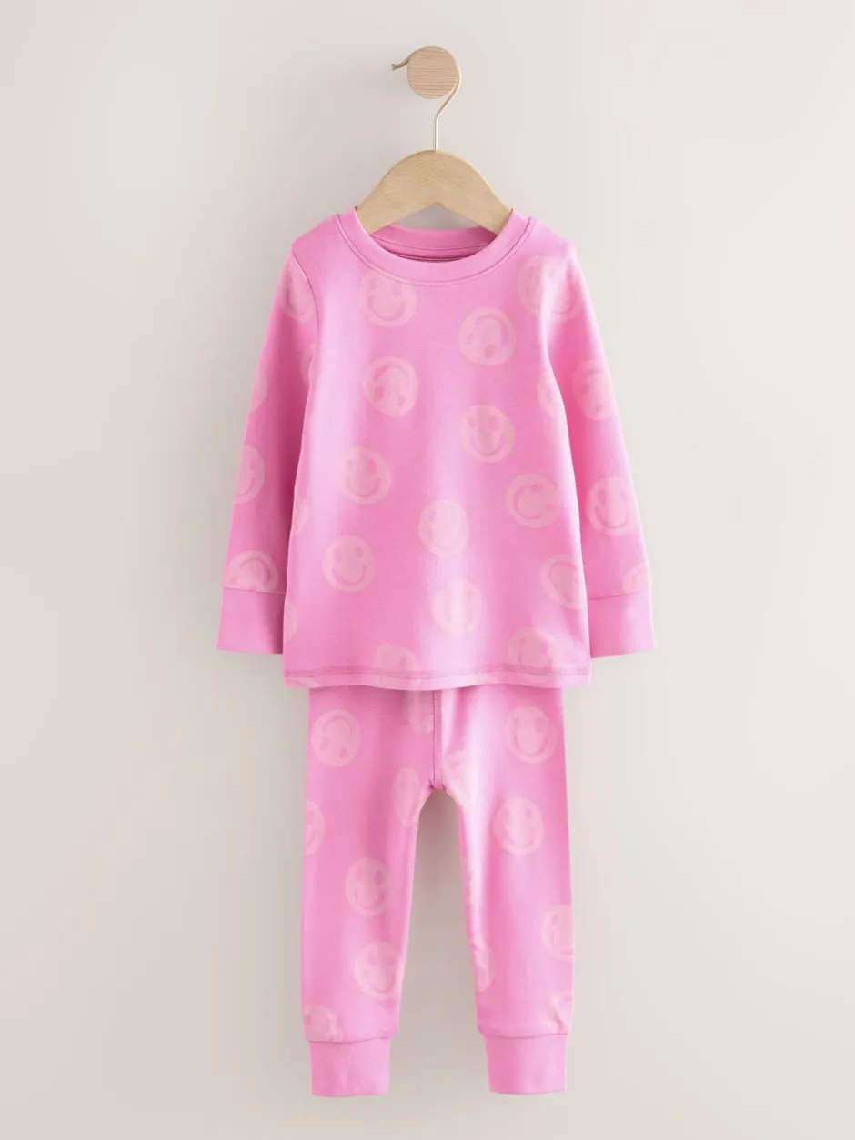 Multipacks|Nachtkleding En Pyjama's*Next Roze/Groene glimlach - Verpakking van 3 knusse pyjama's (9 mnd-12 jr)