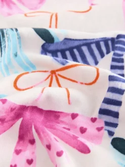 Nachtkleding En Pyjama's|Pyjama's*Next - Pyjama met knoopsluiting (3-16jr) Roze/Groene strikprint