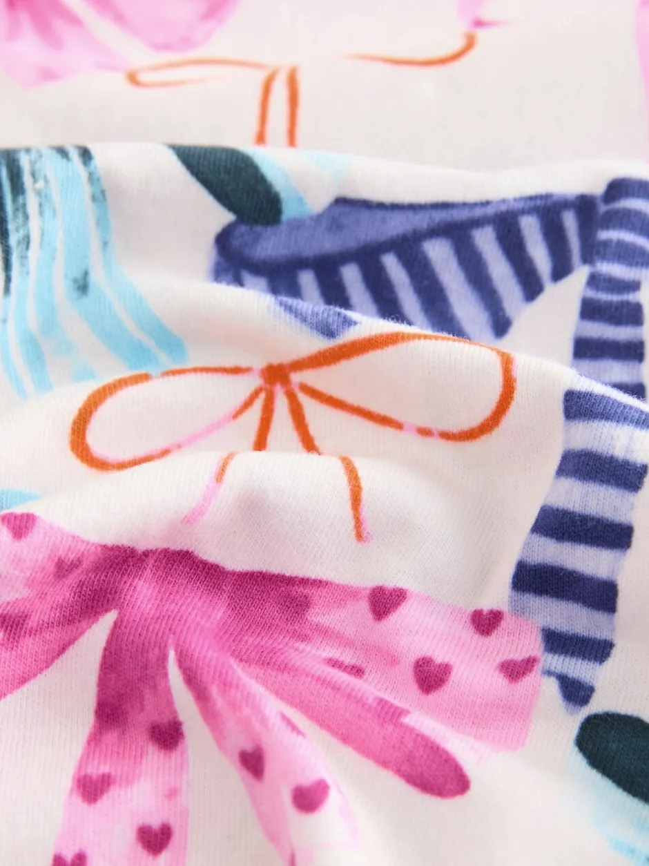 Nachtkleding En Pyjama's|Pyjama's*Next - Pyjama met knoopsluiting (3-16jr) Roze/Groene strikprint