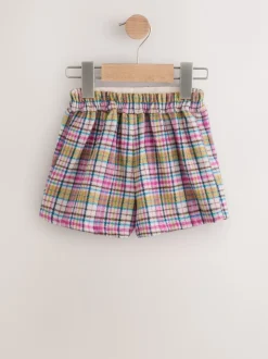Shorts En Rokken|Next Roze/mink - Set van geruite rok en panty (3mnd -7jr)
