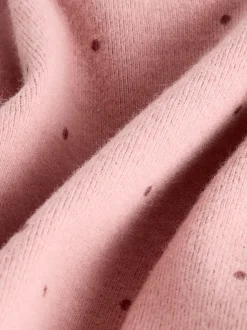 Tops|T-Shirts|Next - Geborduurde tops met lange mouwen (3mnd -7jr) Roze/naturel
