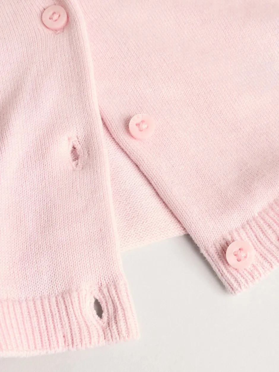Gebreide Kleding|Next Roze/naturel - Verpakking van 2 100% katoenen vesten (0 mnd - 3 jr)