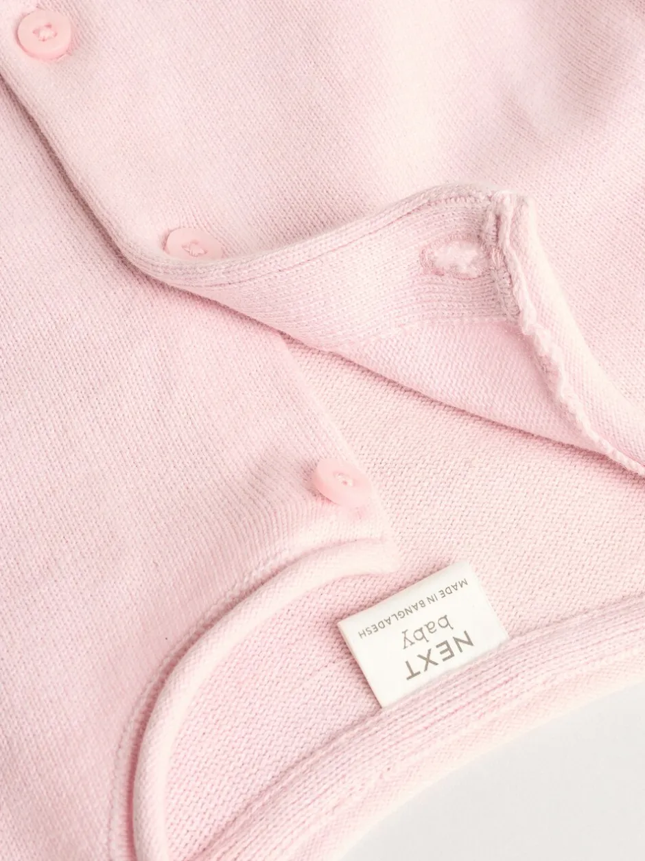 Gebreide Kleding|Next Roze/naturel - Verpakking van 2 100% katoenen vesten (0 mnd - 3 jr)