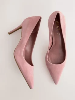 Schoenen Met Hakken|Next Rozenroze suède - Leren mid-court pumps