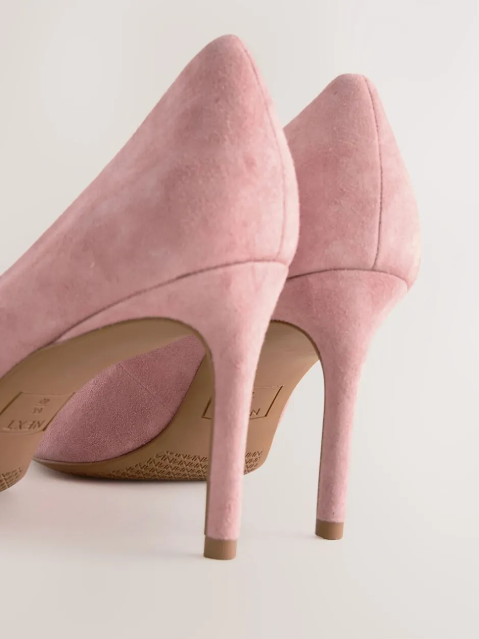 Schoenen Met Hakken|Next Rozenroze suède - Leren mid-court pumps