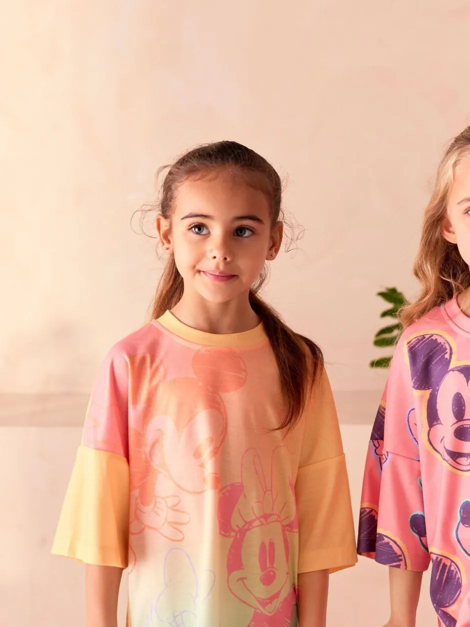 Nachtponnen*Next Roze/oranje - Minnie Mouse licentie nachthemd 2 pack (2-14jaar)