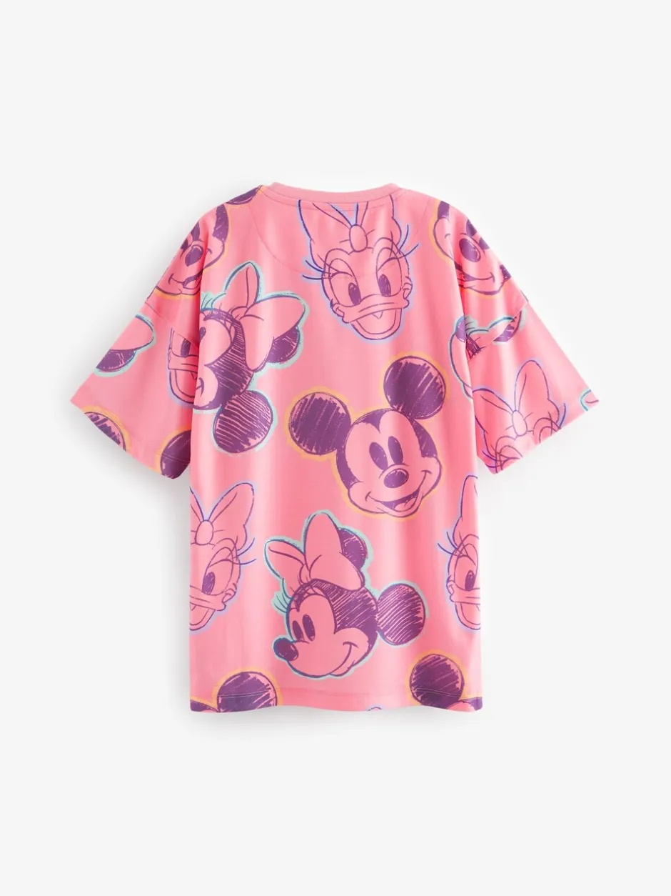 Nachtponnen*Next Roze/oranje - Minnie Mouse licentie nachthemd 2 pack (2-14jaar)