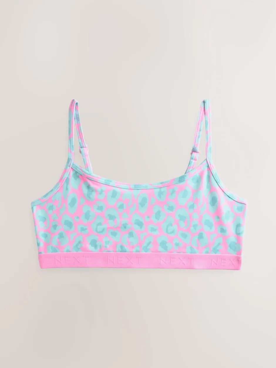 Alle Ondergoed*Next - Set van 3 crop tops (5-16 jr) Roze/paars