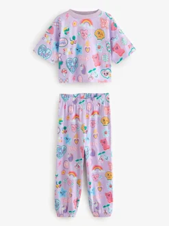 Nachtkleding En Pyjama's|Pyjama's|Next - Verpakking van 3 pyjama's met joggingbroek (3 - 16 jr) Roze/paars