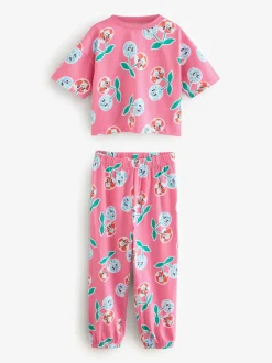Nachtkleding En Pyjama's|Pyjama's|Next - Verpakking van 3 pyjama's met joggingbroek (3 - 16 jr) Roze/paars