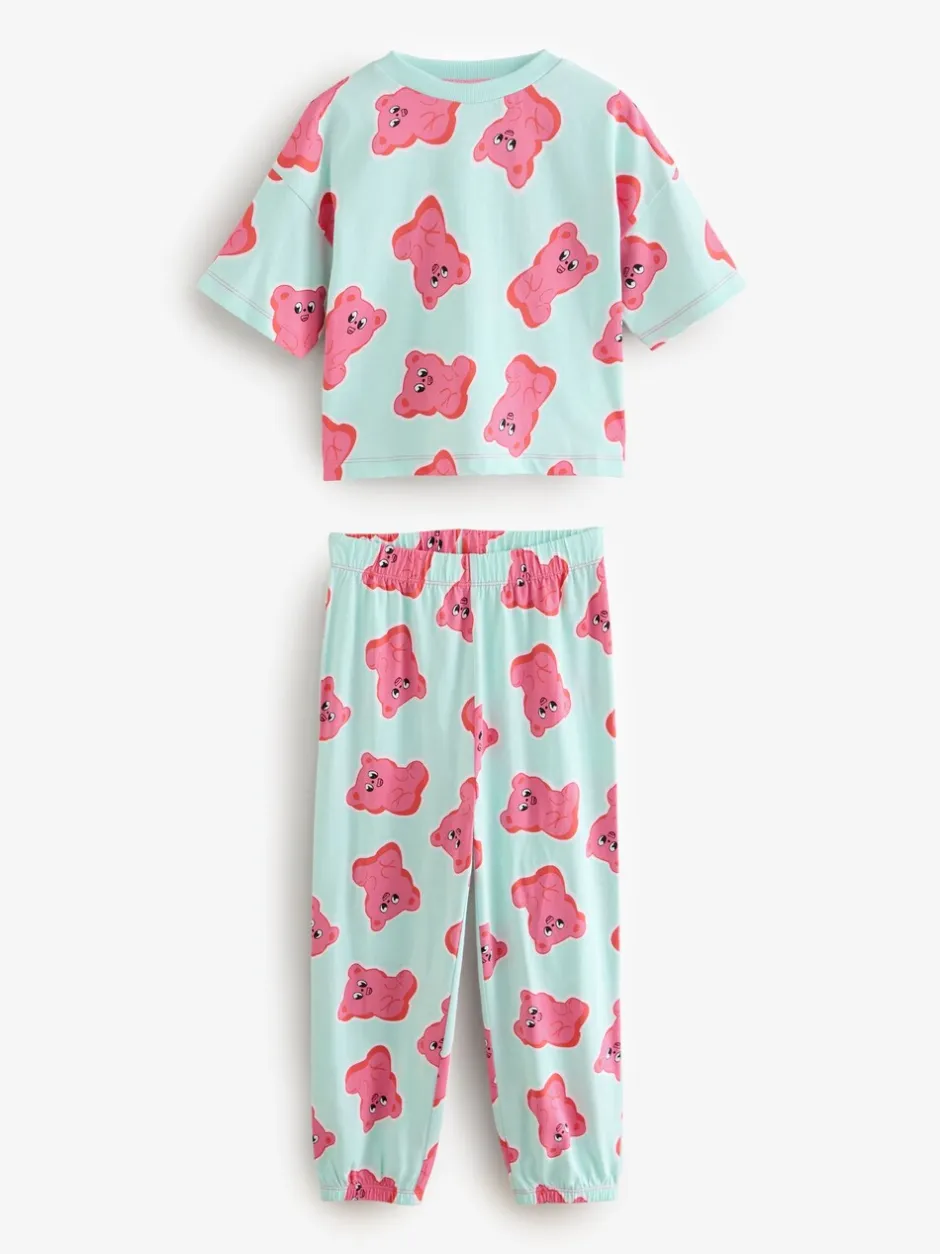 Nachtkleding En Pyjama's|Pyjama's|Next - Verpakking van 3 pyjama's met joggingbroek (3 - 16 jr) Roze/paars