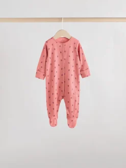 Babypakjes En Babypyjama's*Next Roze/roestbruin met fijne bloemenprint - Set van 5 babypyjama's (0-2jr)