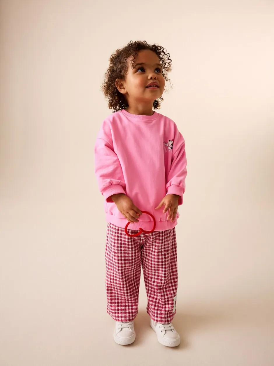 Tops|Sets En Combisets*Next Roze/rood - Disney Minnie Mouse Long Sleeve Top and Trousers Set (3mths-7yrs)