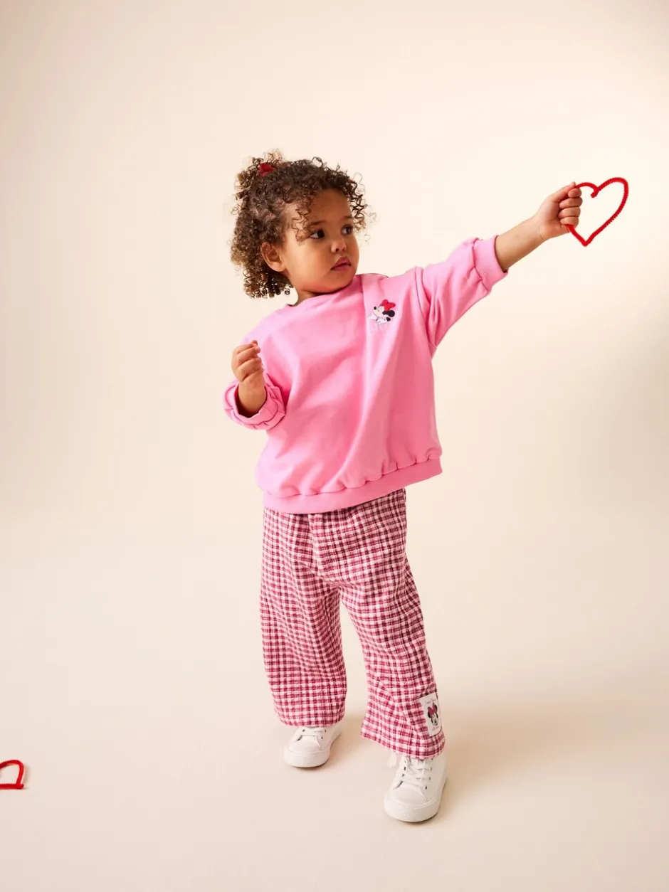 Tops|Sets En Combisets*Next Roze/rood - Disney Minnie Mouse Long Sleeve Top and Trousers Set (3mths-7yrs)