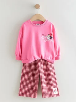 Tops|Sets En Combisets*Next Roze/rood - Disney Minnie Mouse Long Sleeve Top and Trousers Set (3mths-7yrs)