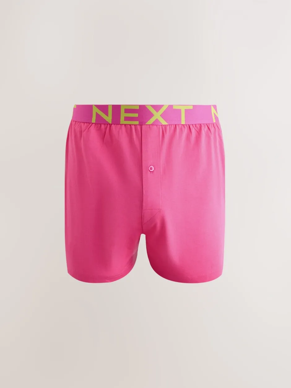 Ondergoed|Ondergoed|Next - Losse Boxer 5 set Roze/Rood/Groen