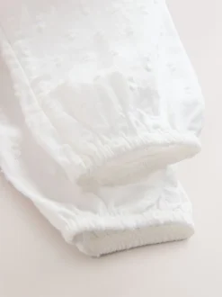 Rompertjes En Tuinbroeken|Next Roze/wit - 3 -delige babyset van rompertje en gebreide bretelbroeken met panty (0mnd-2jr)