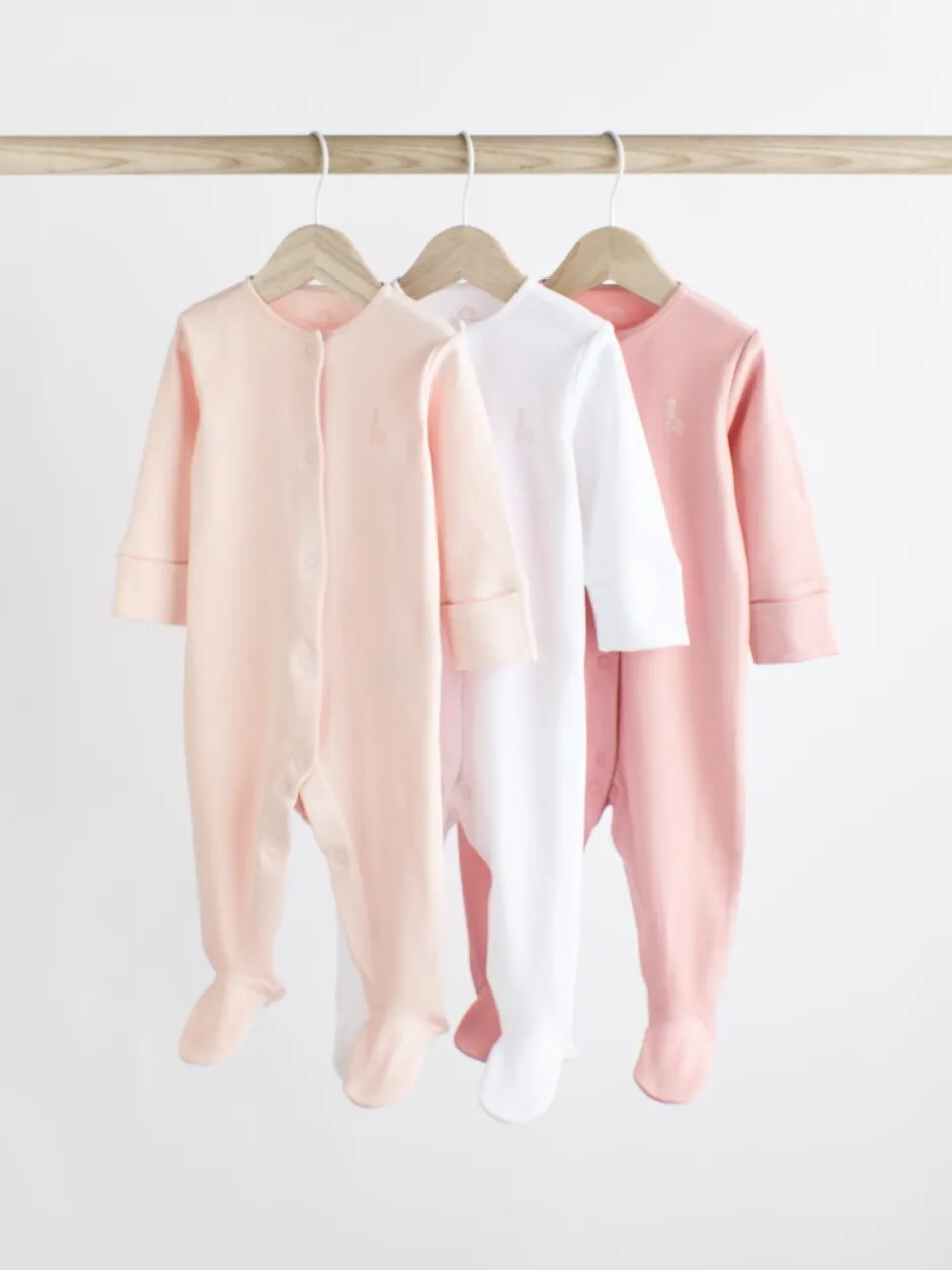 Babypakjes En Babypyjama's|Next Roze/wit - Babypyjama's (0-2 jr)