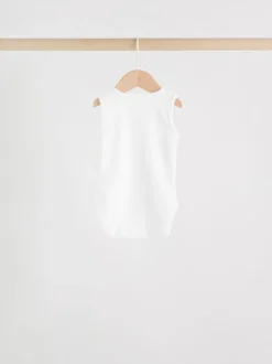 Rompertjes En Hemdjes*Next Roze/wit - Essentieel Vest Baby Bodysuits