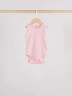 Rompertjes En Hemdjes*Next Roze/wit - Essentieel Vest Baby Bodysuits