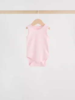 Rompertjes En Hemdjes*Next Roze/wit - Essentieel Vest Baby Bodysuits