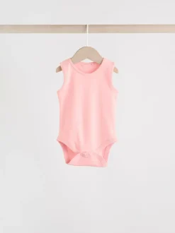 Rompertjes En Hemdjes*Next Roze/wit - Essentieel Vest Baby Bodysuits
