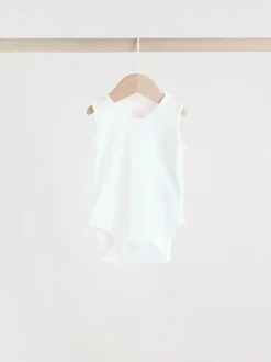 Rompertjes En Hemdjes*Next Roze/wit - Essentieel Vest Baby Bodysuits