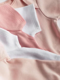 Rompertjes En Hemdjes*Next Roze/wit - Essentiële babyrompertjes met korte mouwen