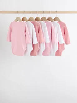 Rompertjes En Hemdjes*Next Roze/wit - Onmisbare rompertjes met lange mouwen