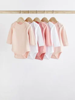 Rompertjes En Hemdjes*Next Roze/wit - Onmisbare rompertjes met lange mouwen