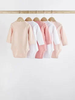 Rompertjes En Hemdjes*Next Roze/wit - Onmisbare rompertjes met lange mouwen