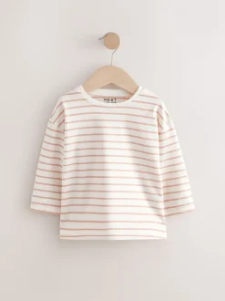 Tops|Multipacks*Next Roze/wit - Set van 4 T-shirts met lange mouwen en geborduurde konijntjes (3mnd-7jr)