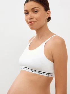 Beha's|Next - Zwangerschap en borstvoeding cropped ultiem comfort tops verpakking van 2 Roze/wit
