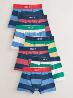 Ondergoed|Next - Verpakking van 7 boxershorts (1,5 - 16 jr) Rugbystreep