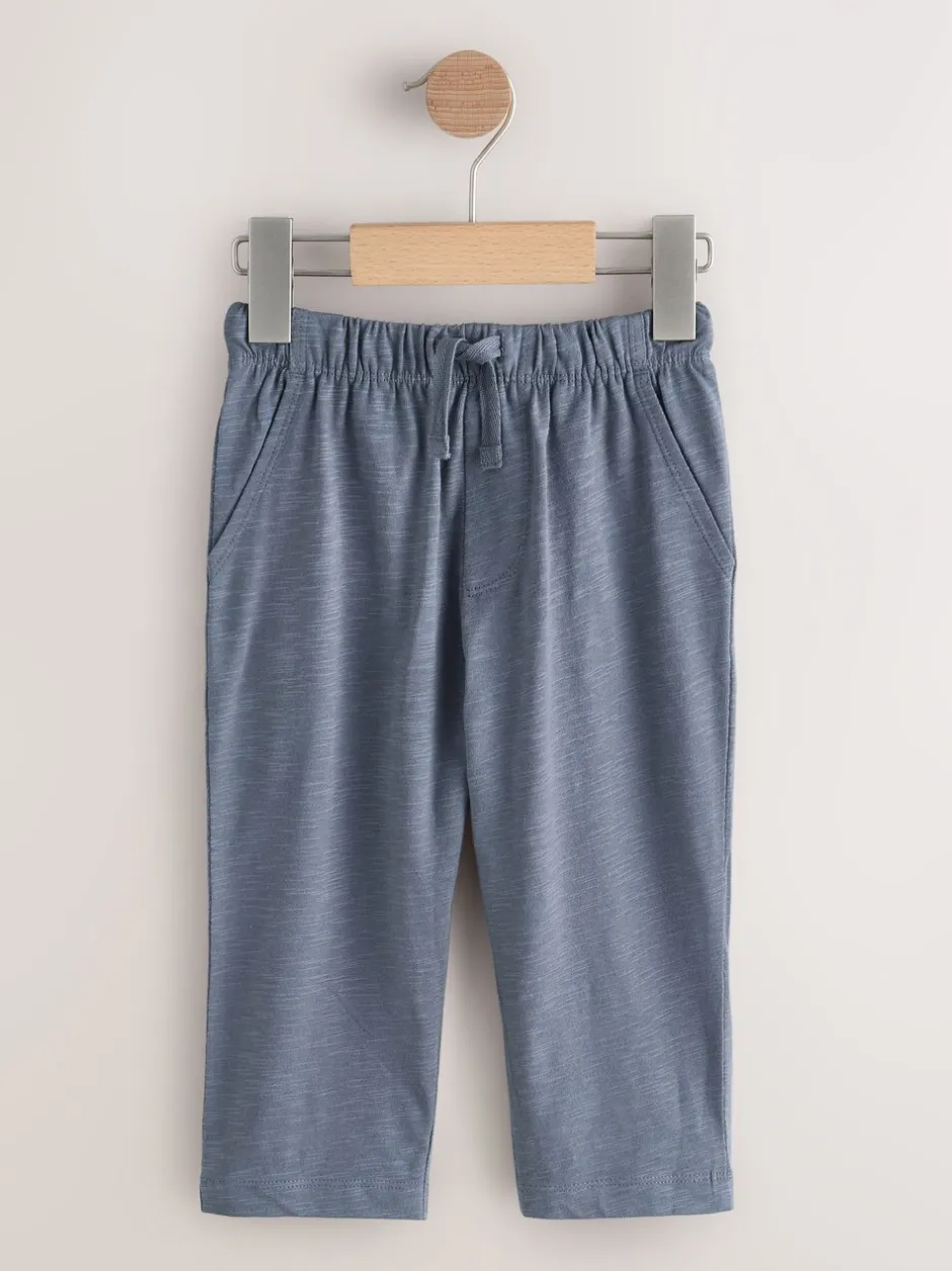 Jeans En Joggingbroeken|Next - Stripe Joggers 3 Pack (3mths-7yrs) Rust Stripe Tan Brown And Grey